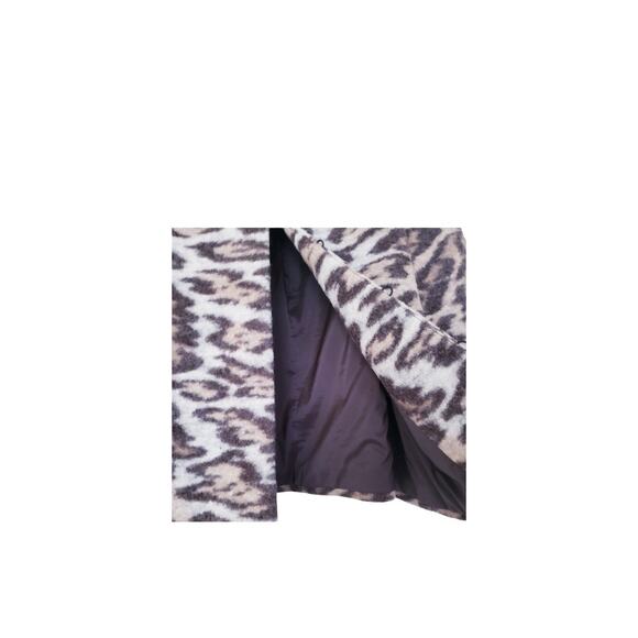 $285 Ann Taylor Small Animal Print Cropped Wool Jacket Blazer Quiet Luxury - Picture 8 of 12